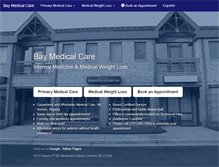 Tablet Screenshot of baymedicalcare.com
